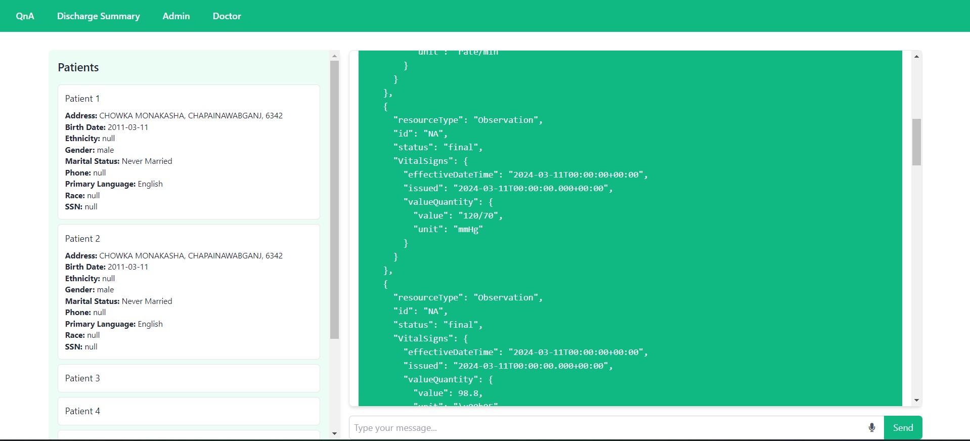 Voice Enabled Discharge Summary Generation