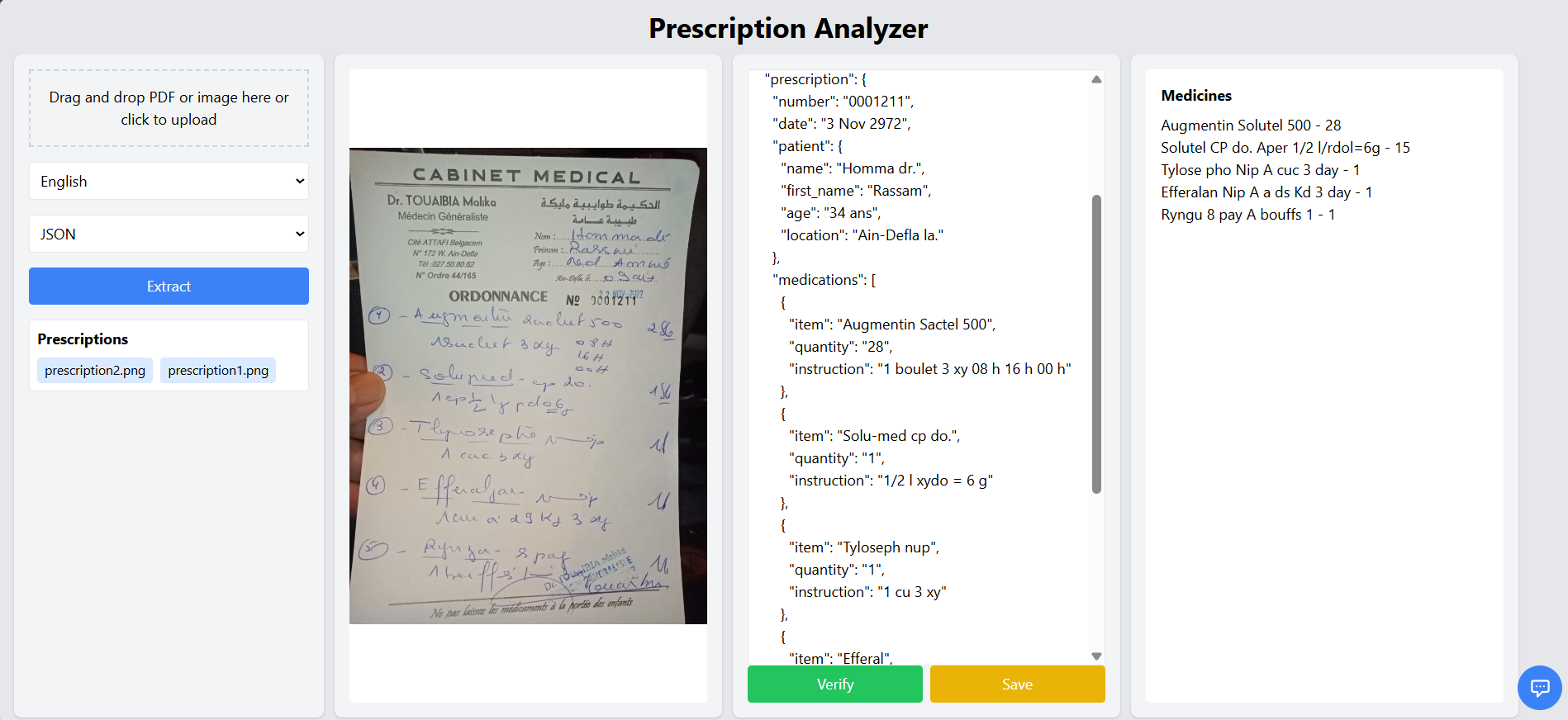 Medical Prescription Transcription